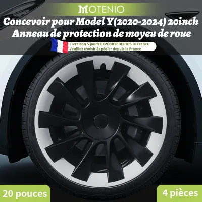 Anneau de protection de jante, couvercle de roue