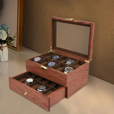 Boîte à bijoux à deux niveaux, palissandre – image 3