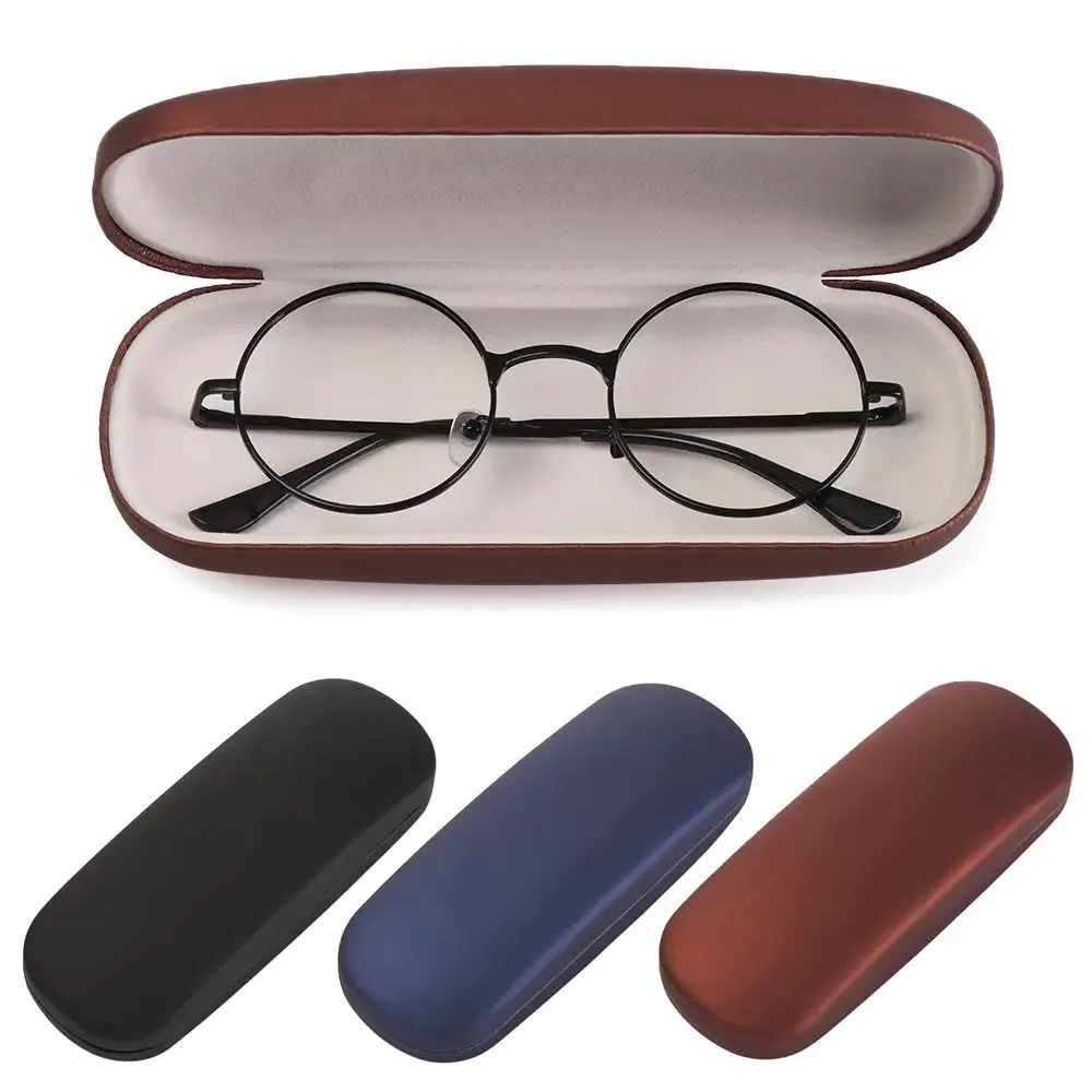 Étui à lunettes rigide en PU nacré, unisexe