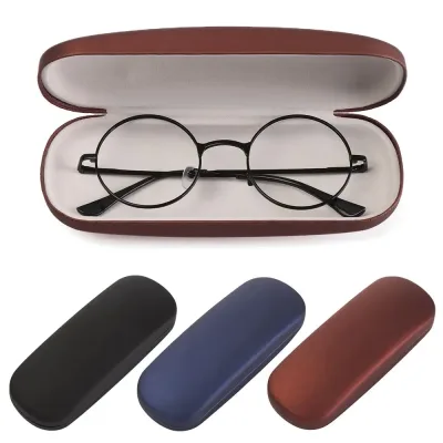 Étui à lunettes rigide en PU nacré, unisexe