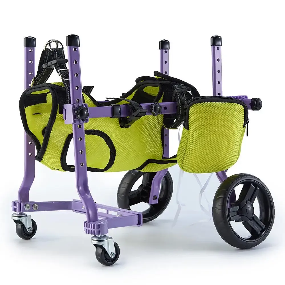 Fauteuil roulant en aluminium pour chien, réglable