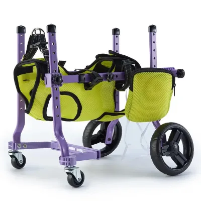 Fauteuil roulant en aluminium pour chien, réglable