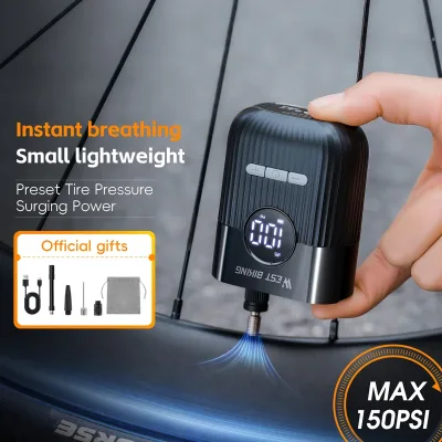 Pompe à vélo électrique portable 150 PSI – image 3