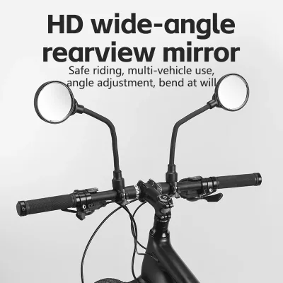 Rétroviseur convexe rond pliable pour vélo – image 2