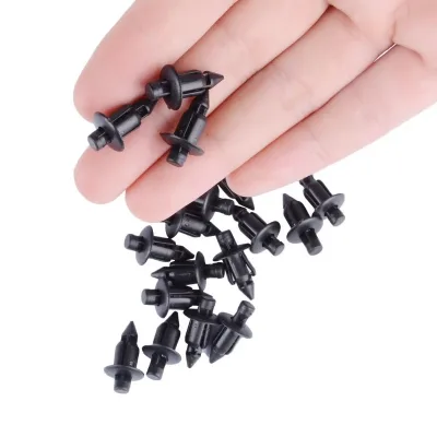 Rivets plastique noirs 6 mm pour carénage – image 2