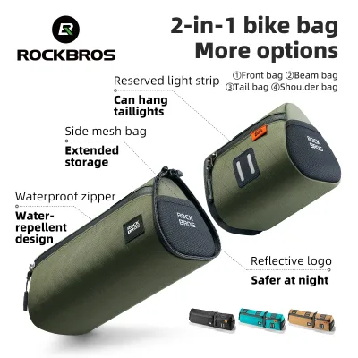 Sacoche de vélo en nylon détachable, étanche – image 2
