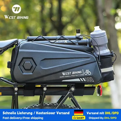Sacoche rigide noire pour porte-bagages arrière