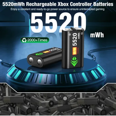Station de charge double manette, 2 batteries – image 3