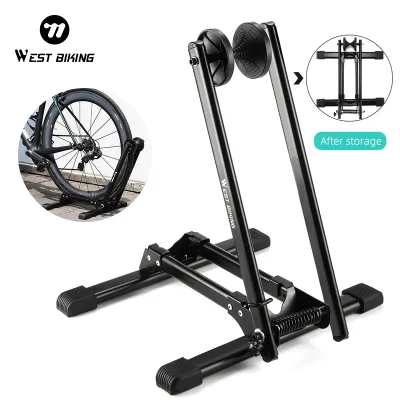 Support de stationnement double pour vélos pliable – image 2