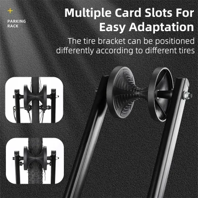 Support de stationnement double pour vélos pliable – image 3