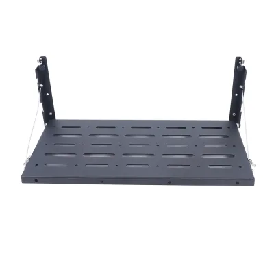 Table de hayon pliable en métal noir – image 2
