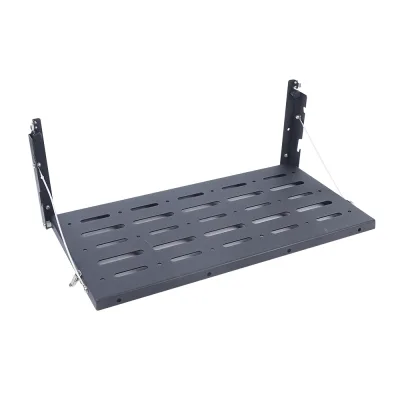 Table de hayon pliable en métal noir – image 3